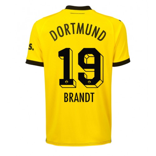 Fotballdrakt Herre Borussia Dortmund Julian Brandt #19 Hjemmedrakt 2023-24 Kortermet